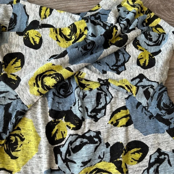 Ann Taylor  Loft Floral Pure Linen Knitted Top - Picture 15 of 16